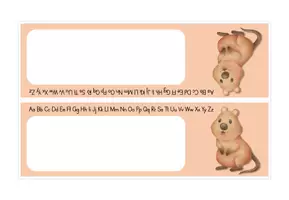 Vorschau - Anderer Materialtyp - Quokkaklasse Namensschilder inkl. ABC - Seite 3