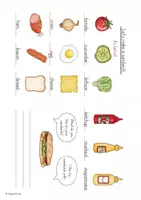 Vorschau - Arbeitsblätter - Picture Dictionary "Let's make a sandwich" - Bilderwörterbuch - Seite 3