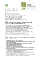 Vorschau - Arbeitsblätter - Genitiv-Präpositionen A2 - Deckblatt