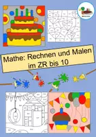 Vorschau - Arbeitsblätter - Sparpaket: Rechnen und Malen im Zahlenraum bis 10 - Seite 1