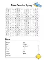 Vorschau - Arbeitsblätter - Word Search - Spring (Kl. 3 und 4) - Seite 2