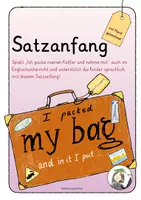 Vorschau - Poster - Satzanfang I packed my bag and in it I put... - Deckblatt