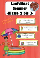 Vorschau - Arbeitsblätter - Laufdiktat Sommer Klasse 2-3 - Deckblatt