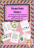Vorschau - Unterrichtsreihen - Materialpaket Escape Rooms Klasse 1 (wachsend) - Deckblatt