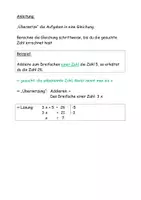 Vorschau - Arbeitsblätter - Mathe Terme Gleichungen Aufgabenkarten Stationen Lerntheke - Seite 1