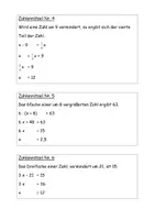 Vorschau - Arbeitsblätter - Mathe Terme Gleichungen Aufgabenkarten Stationen Lerntheke - Deckblatt