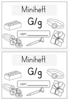 Vorschau - Arbeitsblätter - Buchstabe G / g - differenziertes Miniheft für die Buchstabeneinführung - Seite 1