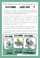 Vorschau - Spiele - VERBEN - Ich habe... Wer hat...? (DAF/DAZ) - Seite 1