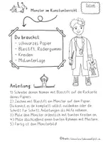 Vorschau - Stundenentwürfe - Kunst Grundschule, fertige Kunststunde Monster - Seite 3