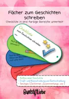 Vorschau - Merkblätter - Geschichten schreiben Fächer - Deckblatt