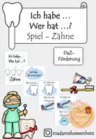 Vorschau - Spiele - Ich habe... -Wer hat...? - Zähne - Deckblatt