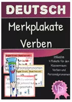Vorschau - Poster - Deutsch: Plakate "Verben" - Deckblatt