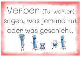 Vorschau - Poster - Deutsch: Plakate "Verben" - Seite 1