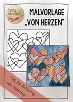 Vorschau - Stundenentwürfe - Malvorlage + Anleitung "Von Herzen" (Muttertag/ Vatertag) - Deckblatt