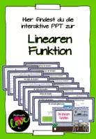 Vorschau - Präsentationen/Tafelbilder - Interaktive PPT zu linearen Funktionen - Deckblatt