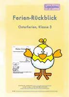 Vorschau - Arbeitsblätter - Rückblick - meine Osterferien - Deckblatt
