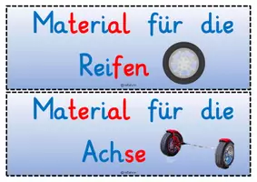 Vorschau - Stundenentwürfe - Fahrzeuge - Materialpaket - Reihentransparenz, Pfeil, Wortkarten & Wortspeicher - Seite 2