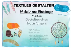 Vorschau - Unterrichtsreihen - Textil: Traumfänger Wickeln und Einhängen - Seite 1