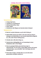 Vorschau - Mal- und Bastelvorlagen - Collage Frühling Das ist für mich Frühling - Deckblatt