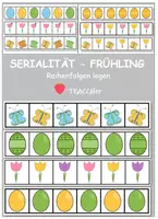 Vorschau - Arbeitsblätter - SERIALITÄT - FRÜHLING - Reihenfolge legen - Deckblatt