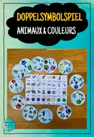 Vorschau - Spiele - Doppelsymbolspiel - les animaux & les couleurs (Dis Donc 5 Unité 5) - Deckblatt