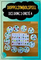 Vorschau - Spiele - Doppelsymbolspiel - les aliments & les parties du visage (Dis Donc 5 Unité4) - Deckblatt