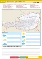 Vorschau - Arbeitsblätter - Zeichne deine eigene Wetterkarte - Deckblatt