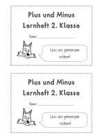 Vorschau - Arbeitsblätter - Lernheft Plus und Minus üben für die 2. Klasse - Seite 2