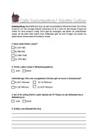 Vorschau - Arbeitsblätter - Quiz Reformation Martin Luther - Deckblatt