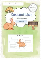 Vorschau - Aufgabenkarten - Klettmappe - Haustiere - Das Kaninchen - Deckblatt