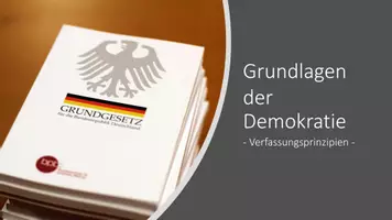 Vorschau - Präsentationen/Tafelbilder - Grundlagen der Demokratie - Verfassungsprinzipien - Seite 1