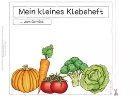 Vorschau - Arbeitsblätter - Klebeheft Nahrung Gemüse (Lesen und Schreiben) - Seite 3