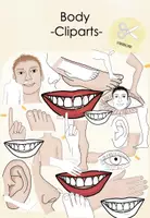 Vorschau - selbst erstellte Cliparts/Grafiken - Body - Cliparts farbig und blanko - Deckblatt