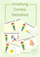 Vorschau - Präsentationen/Tafelbilder - Anleitung Corona Selbsttest (Siemens) interaktive PDF und Film - Deckblatt