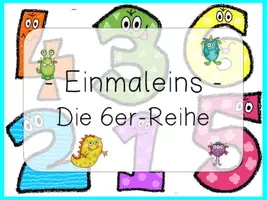 Vorschau - Spiele - interaktive PDF Einmaleins Die 6er Reihe - interaktives Pdf Sechserreihe - Seite 1