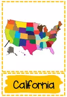 Vorschau - Bildkarten - California - picture and word cards / flashcards - Seite 1