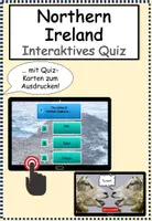 Vorschau - Aufgabenkarten - Interaktives Quiz Northern Ireland - Deckblatt