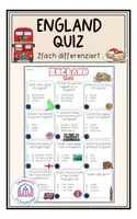 Vorschau - Arbeitsblätter - England Quiz - 2fach differenziert - Deckblatt