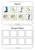 Vorschau - Spiele - Body Percussion Rhythmus kreative Arbeitskarten #1 - Seite 2