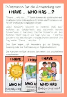 Vorschau - Spiele - SUMMER ACTIVITIES - I have ... who has ... (2 Spiele + GOING TO FUTURE) - Seite 1