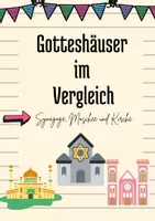 Vorschau - Arbeitsblätter - #edukilights22 Gotteshäuser im Vergleich - Synagoge, Moschee und Kirche - Deckblatt