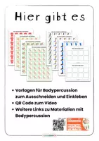 Vorschau - Spiele - eigene Bodypercussion kreieren • kreative Vorlage • QR zum Video - Seite 1