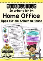 Vorschau - Merkblätter - So arbeite ich im Home Office - Tipps für die Arbeit zu Hause - Deckblatt