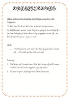 Vorschau - Arbeitsblätter - Programmieren - Offline Coding - Zeichne den Weg des Programmes ein (anhand des Bee-Bots) - Seite 2