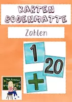 Vorschau - Fördermaterial/Inklusion - Karten für die Bodenmatte (Bee-Bot) - Zahlen ZR 20 - Deckblatt
