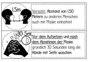 Vorschau - Merkblätter - Umgang mit Mund-Nasen-Schutz schwarz-weiß - Seite 2