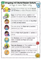 Vorschau - Merkblätter - Umgang mit Mund-Nasen-Schutz - Merkblatt und Tafelmaterial - Seite 1