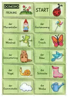Vorschau - Spiele - Lesedomino Frühling | Wortebene - Seite 1