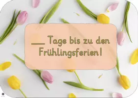 Vorschau - Poster - Countdown Frühling (Tage bis zu den Frühlingsferien) - Seite 1