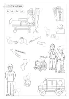 Vorschau - Arbeitsblätter - Krankheiten + Krankenhaus I Bildwörterbuch I DaZ I Vokabeln - Seite 1